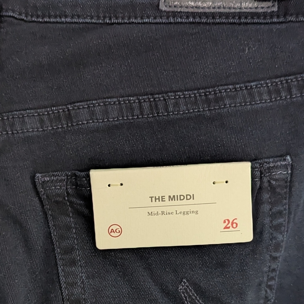NEW Women's AG The Middi Mid-rise Leggings 26 RDG